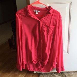 Old Navy tied blouse